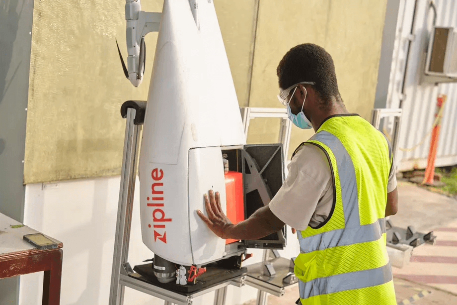 Self-flying drones are helping speed deliveries of COVID-19 vaccines in Ghana