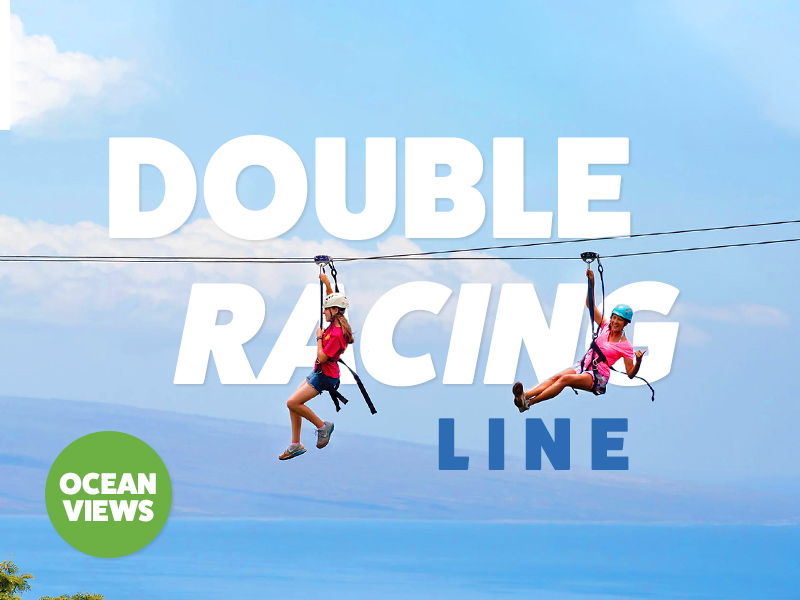 The most iconic part of this zipline location is our Double Racing line that is part of our 11-Line Adventure Tour. 