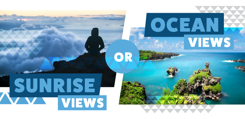Find both sunrise views and local views on your Maui vacation