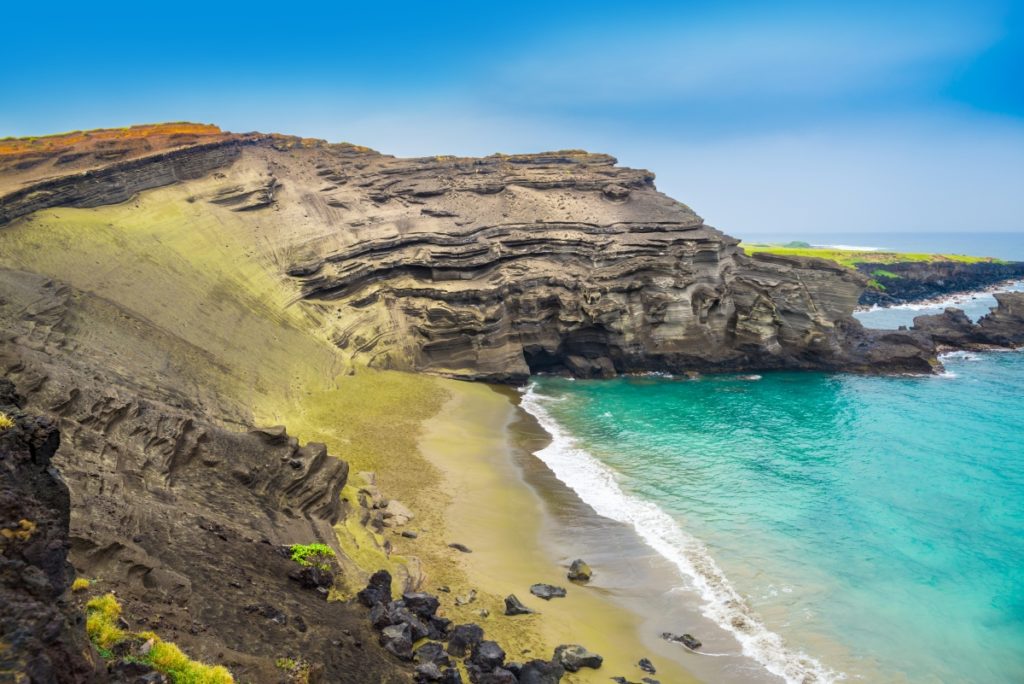 green sand beach hawaii island 