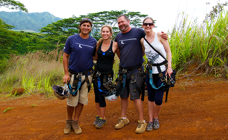 Our guides will cheer you on while you are ziplining